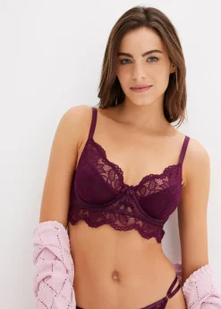 Soutien-gorge long en dentelle