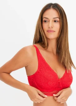 Soutien-gorge minimiseur à armatures en dentelle ornée de sequins discrets