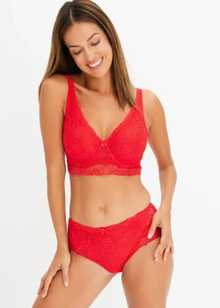 Soutien-gorge minimiseur à armatures en dentelle ornée de sequins discrets