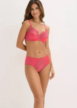 Soutien-gorge minimiseur à armatures avec broderies florales et brillantes