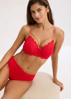 Soutien-gorge minimiseur avec lanières brillantes
