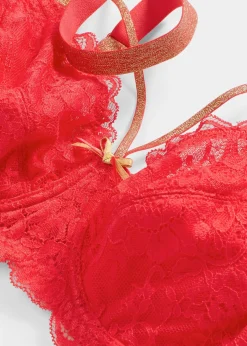 Soutien-gorge minimiseur avec lanières brillantes