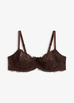 Soutien-gorge semi-rembourré à armatures et dentelle