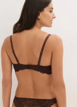 Soutien-gorge semi-rembourré à armatures et dentelle