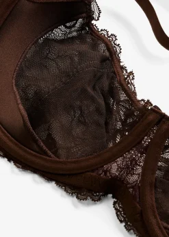 Soutien-gorge semi-rembourré à armatures et dentelle