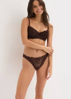 Soutien-gorge semi-rembourré à armatures et dentelle