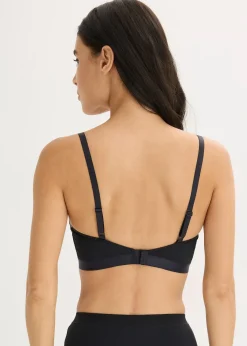 Soutien-gorge triangle sans armatures bi-matière