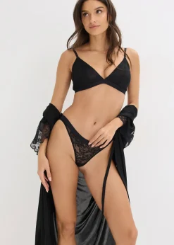 Soutien-gorge triangle, sans armatures, texture côtelée douce