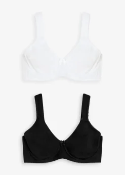 Soutiens-gorge minimiseurs moulés à armatures en coton (lot de 2)