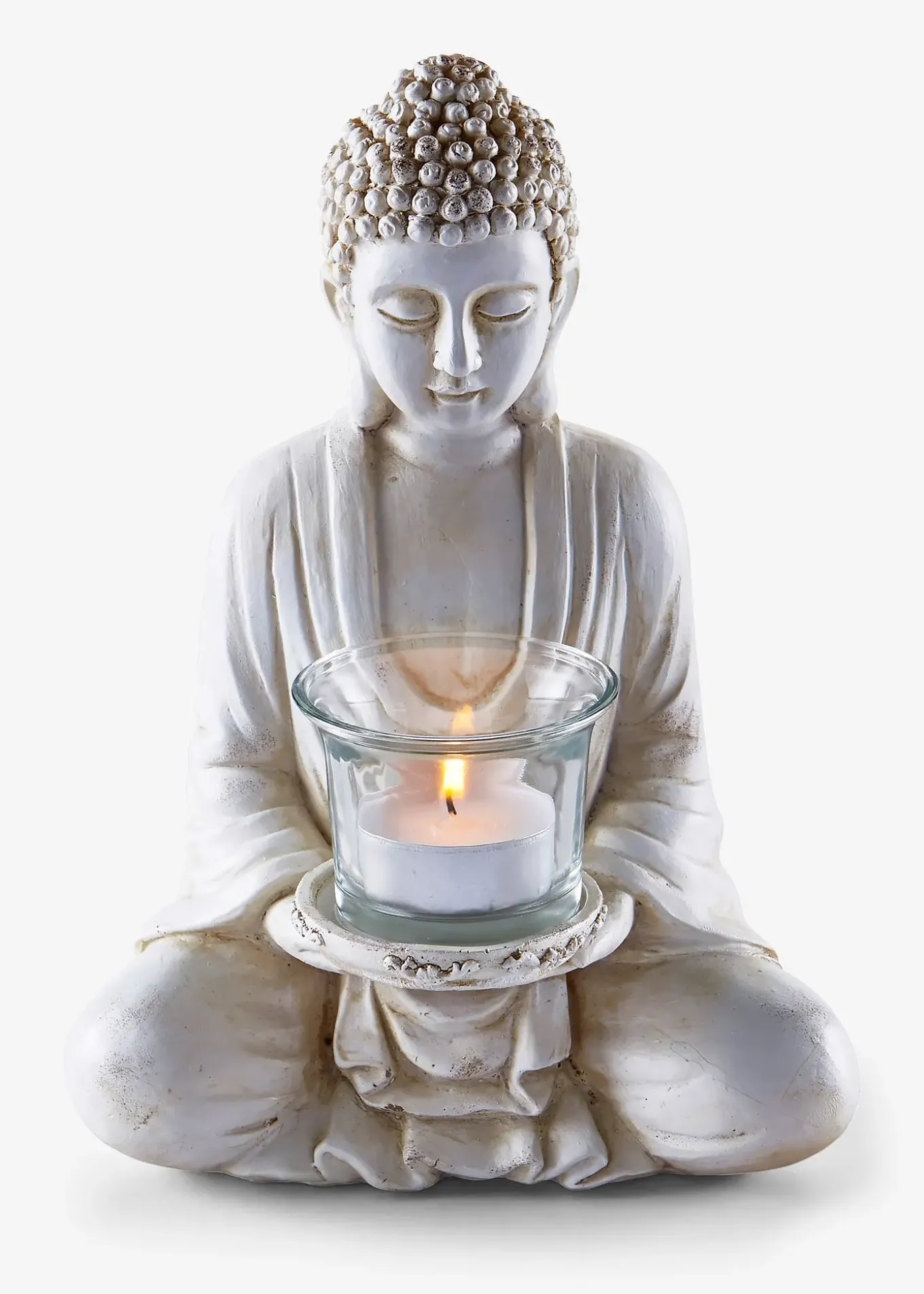 Statuette Bouddha avec photophore