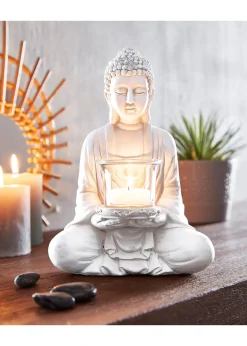 Statuette Bouddha avec photophore