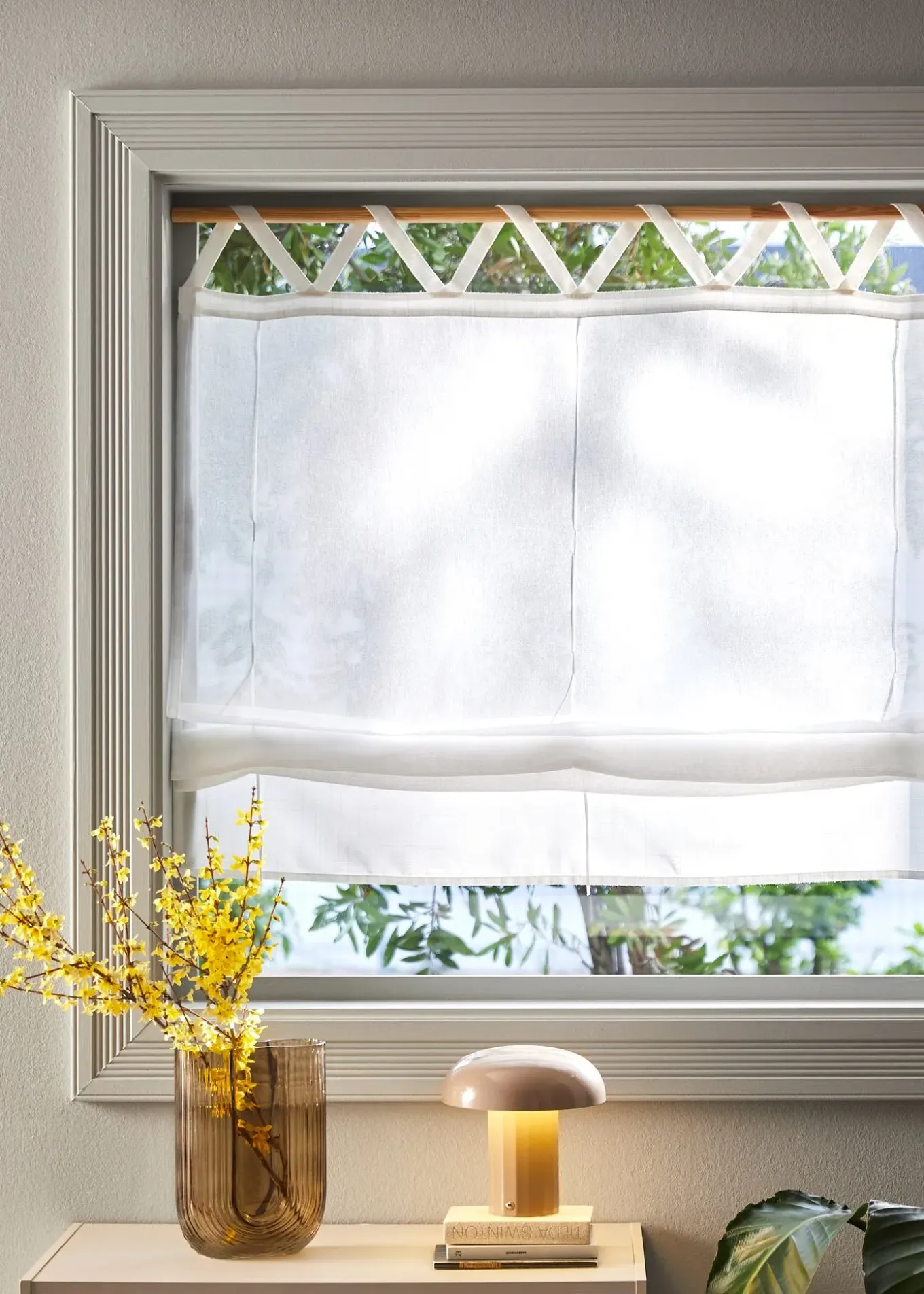 Store à nouer aspect lin