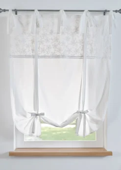 Store à nouettes avec broderie