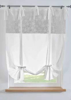 Store à nouettes avec broderie