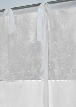 Store à nouettes avec broderie