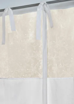 Store à nouettes avec broderie