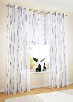 Store bateau avec imprimé vague