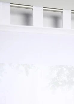 Store bateau semi-transparent avec bordure au crochet