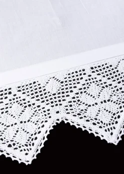 Store bateau semi-transparent avec bordure au crochet