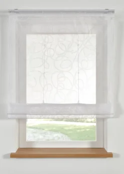 Store bateau transparent à imprimé