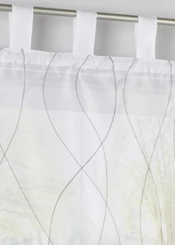 Store bateau transparent avec broderies