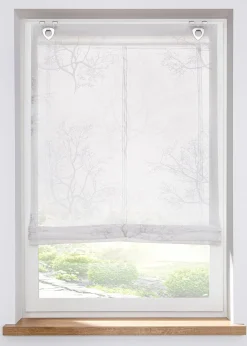 Store bateau transparent à imprimé