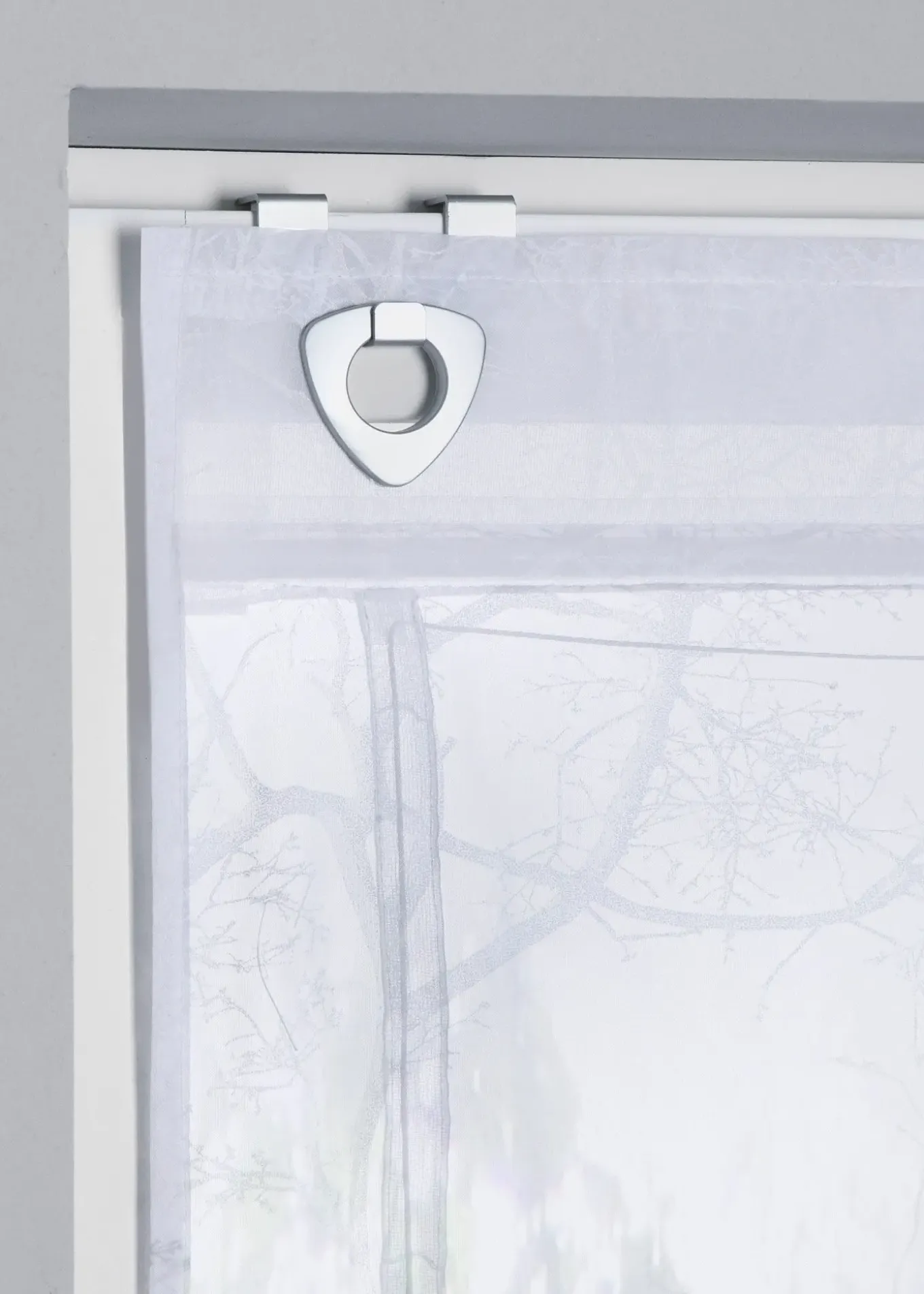 Store bateau transparent à imprimé