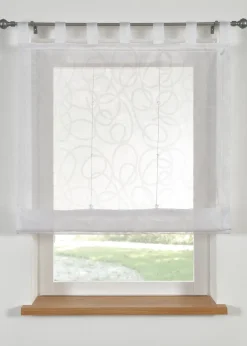 Store bateau transparent à imprimé