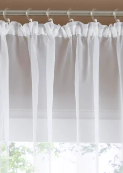 Store voilage avec bordure dentelle