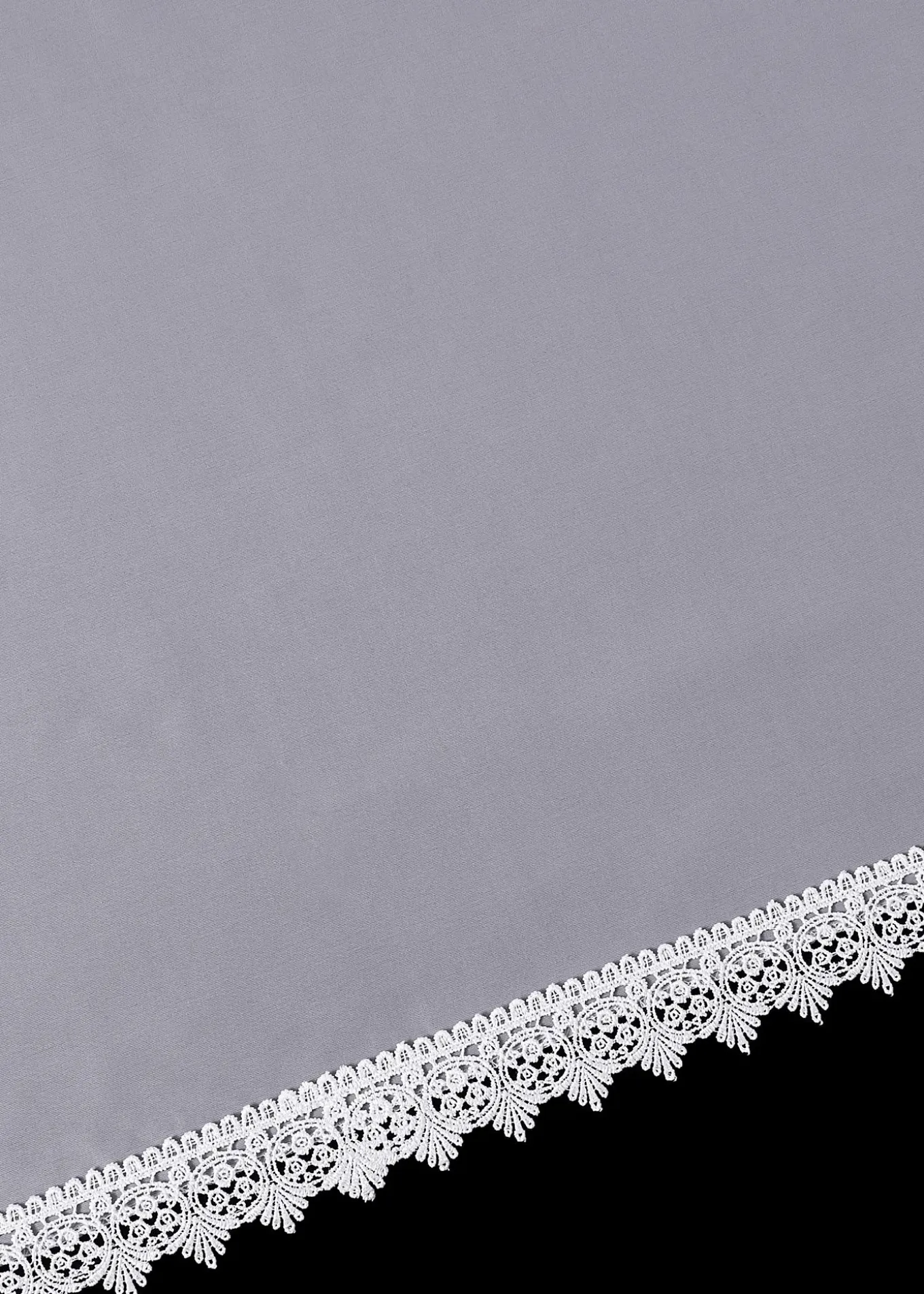 Store voilage avec bordure dentelle