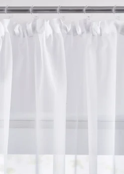 Store voilage avec ruban satin