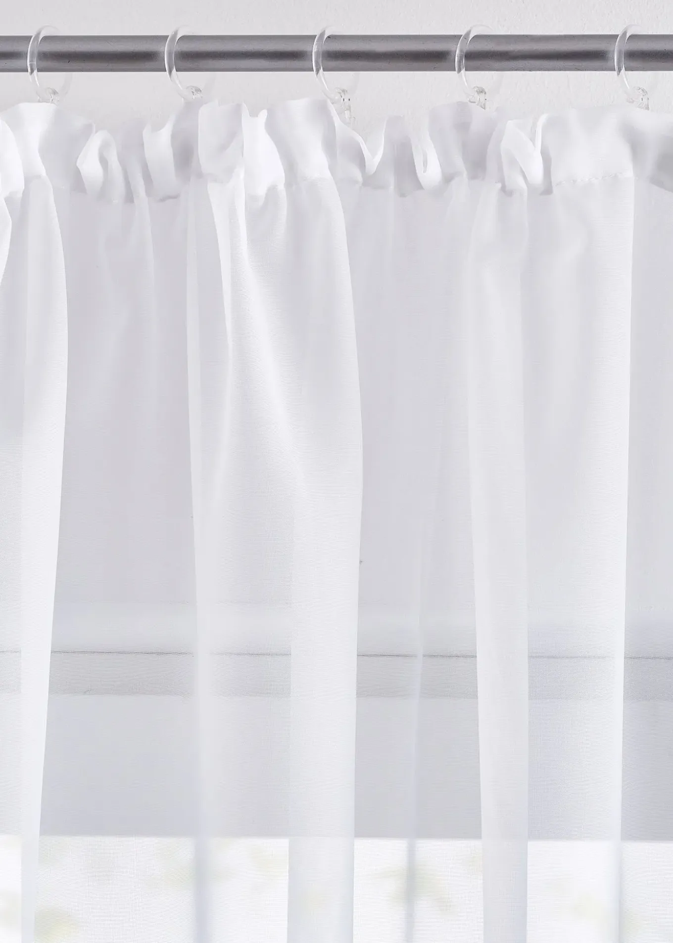 Store voilage avec ruban satin