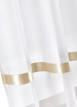 Store voilage avec ruban satin