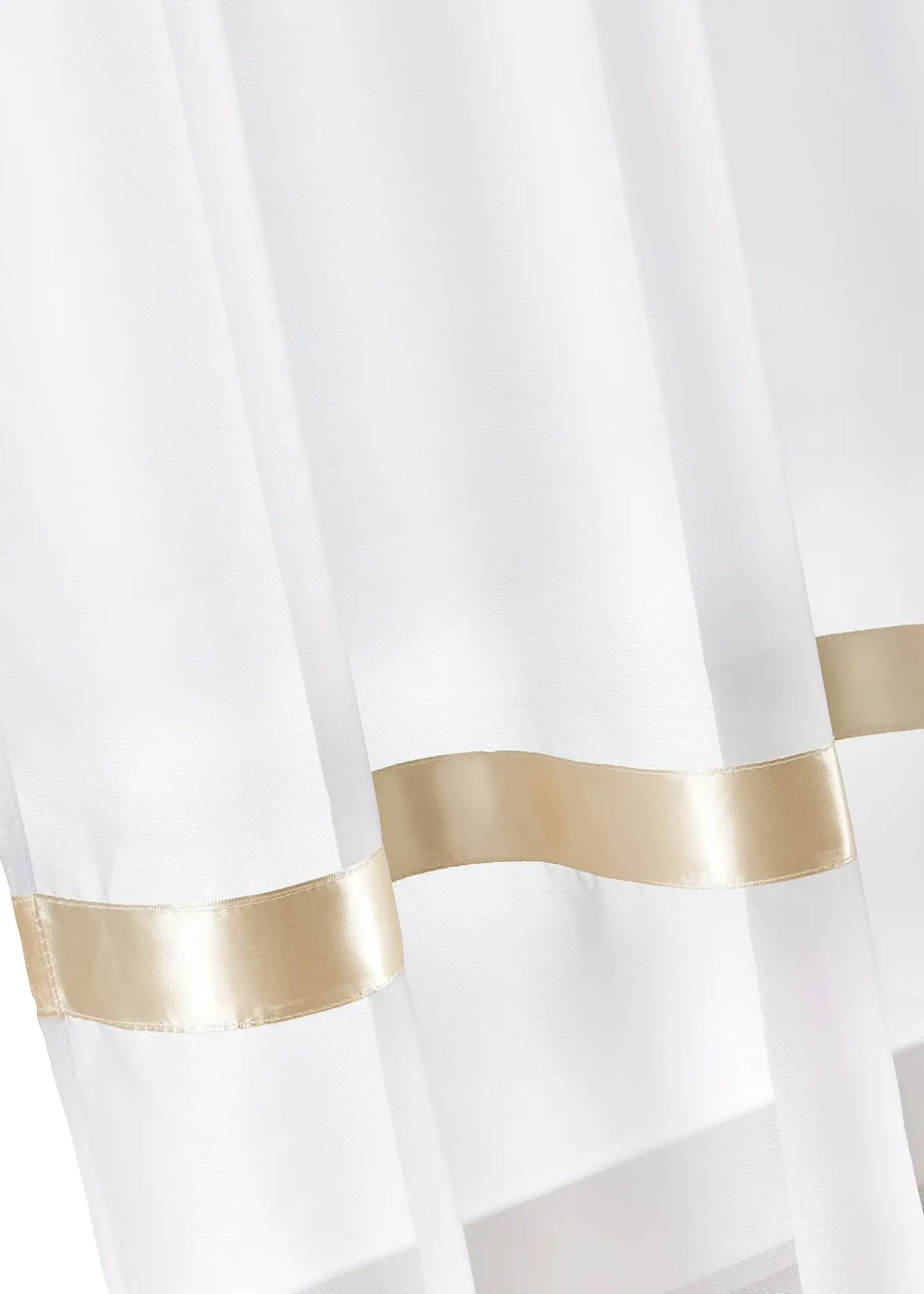 Store voilage avec ruban satin