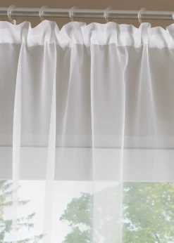 Store voilage avec ruban satin