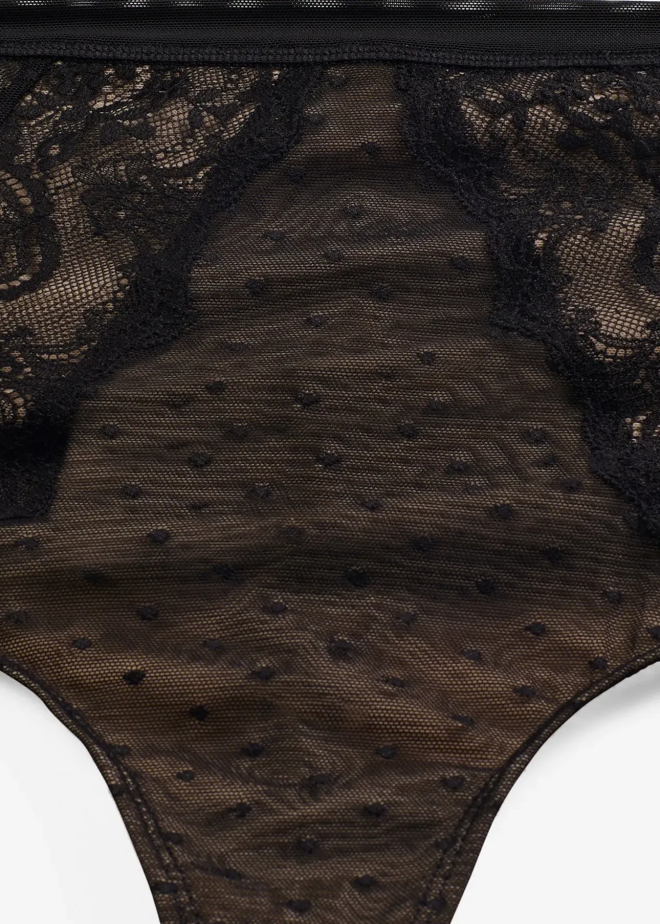 String sculptant avec dentelle, maintien modéré