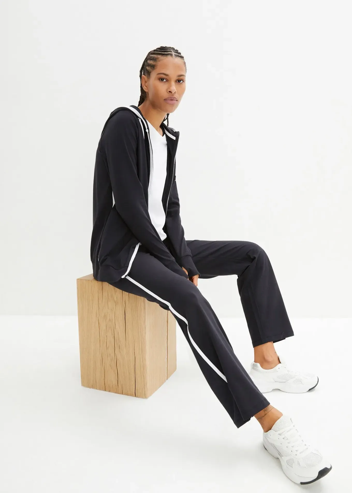 Survêtement en coton extensible (ens. 2 pces)