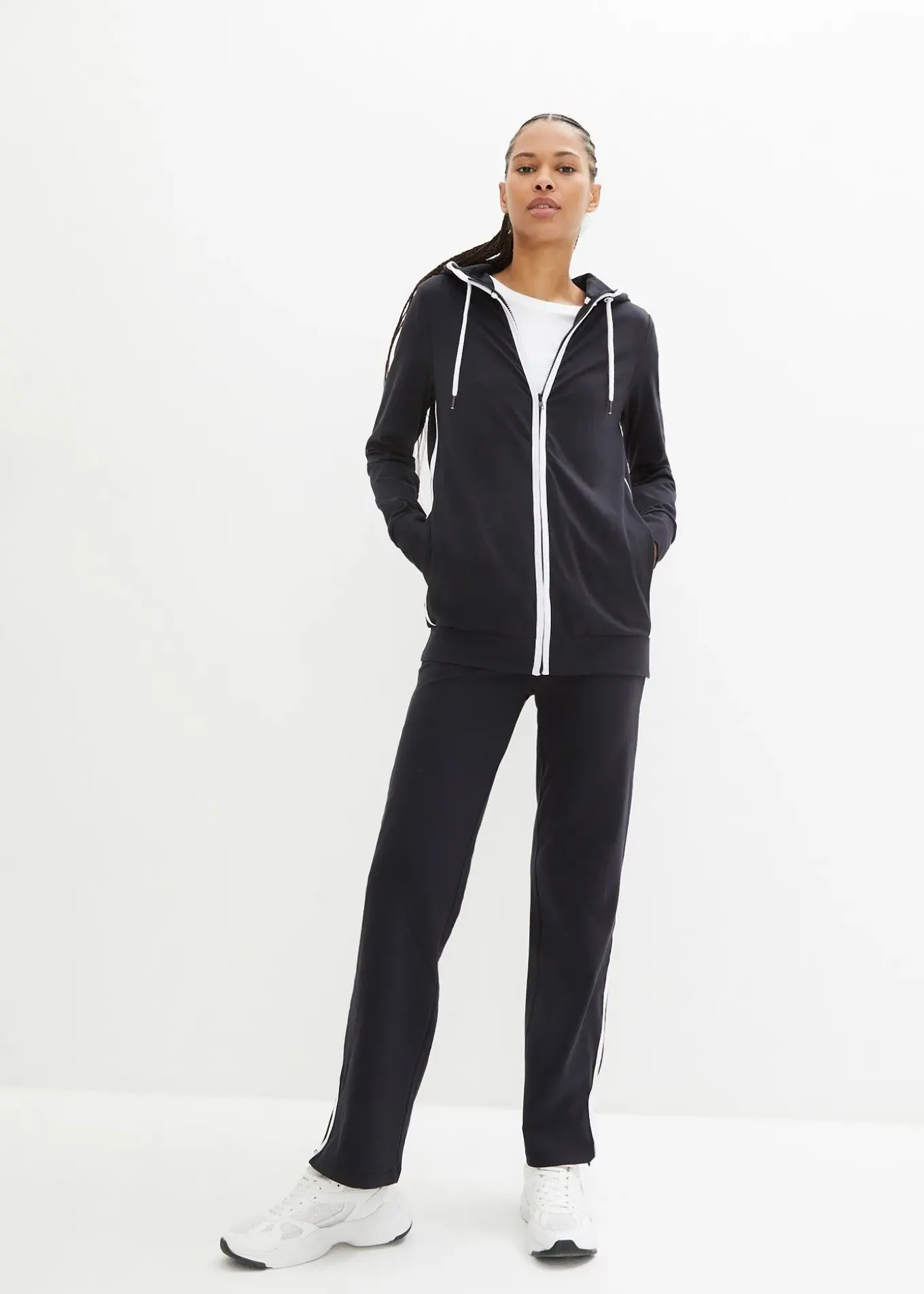 Survêtement en coton extensible (ens. 2 pces)