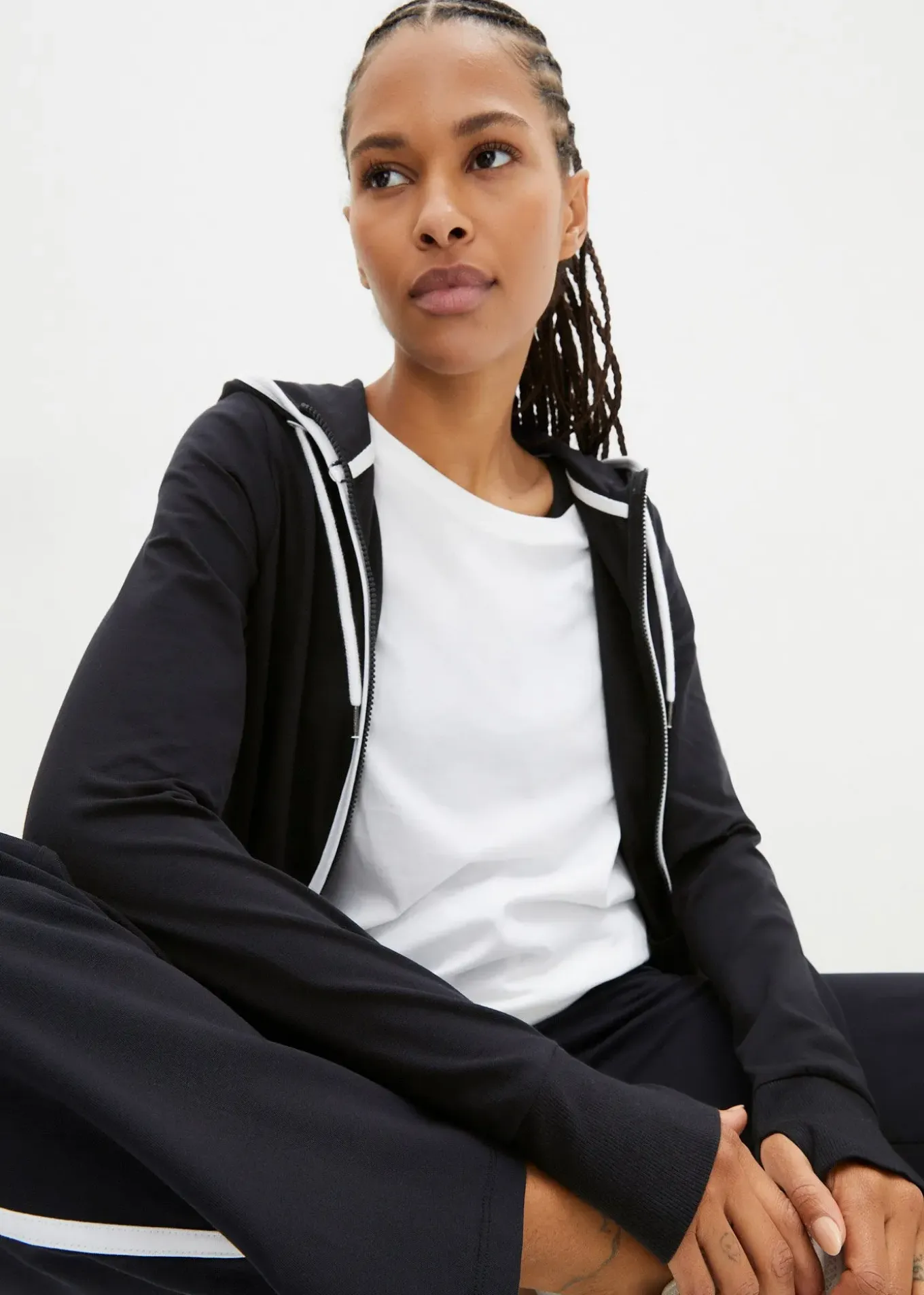 Survêtement en coton extensible (ens. 2 pces)