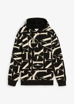 Sweat à capuche 100% coton, coupe loose