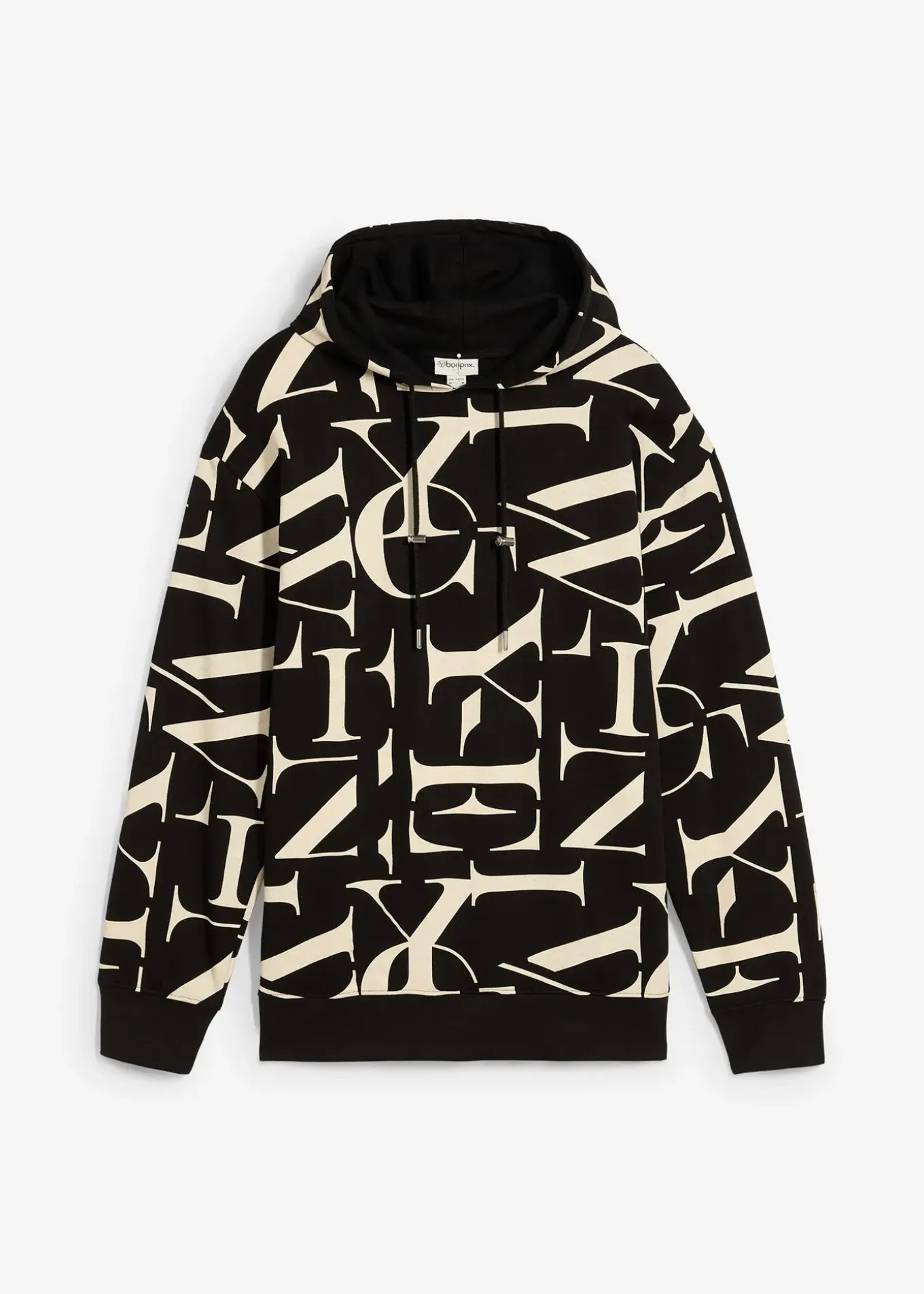 Sweat à capuche 100% coton, coupe loose