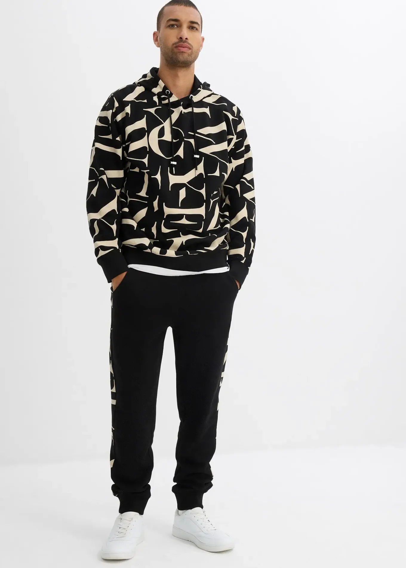 Sweat à capuche 100% coton, coupe loose