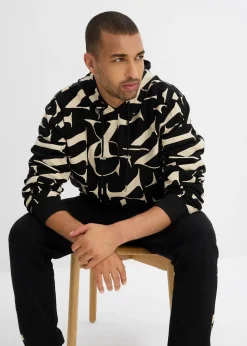 Sweat à capuche 100% coton, coupe loose