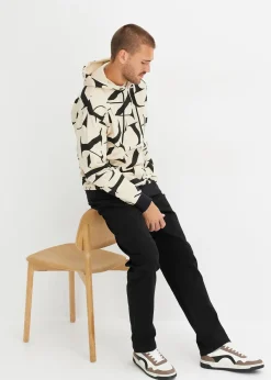 Sweat à capuche 100% coton, coupe loose