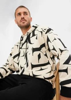 Sweat à capuche 100% coton, coupe loose