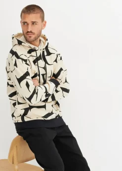 Sweat à capuche 100% coton, coupe loose