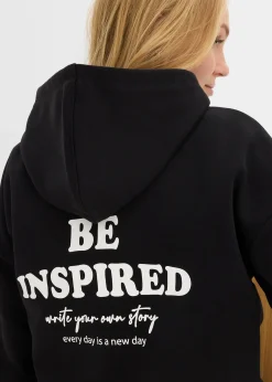 Sweat à capuche doux en coton mélangé