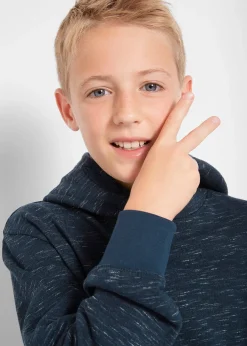 Sweat à capuche en coton mélangé