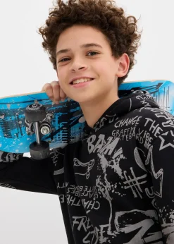 Sweat à capuche en matière douce