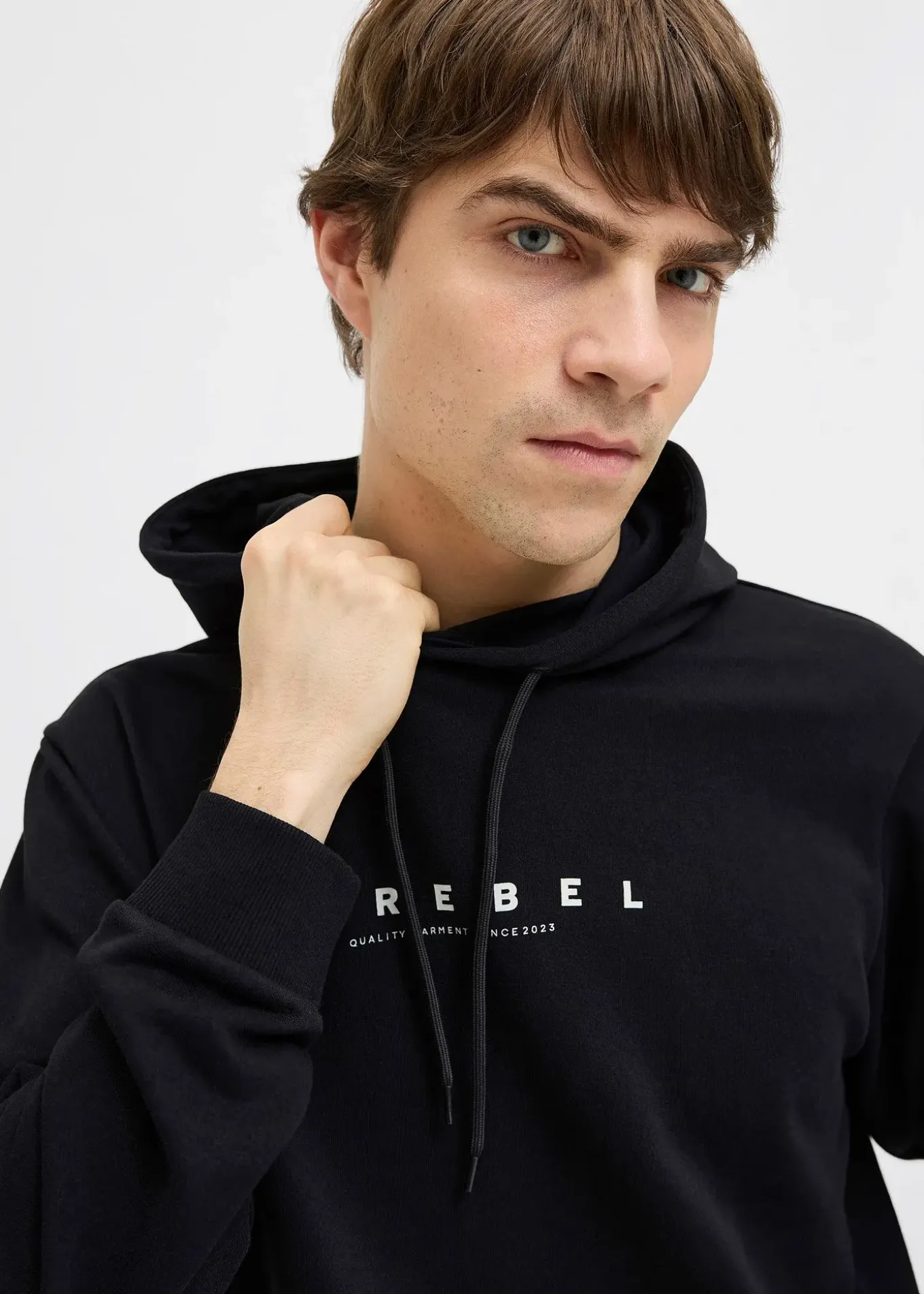 Sweat à capuche JJ REBEL, loose